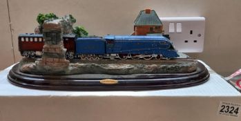 A large Juliana collection steam train diarama no certificate, boxed with liner
