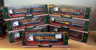 7 boxed Eddie Stobart vehicles TY86705, 2 x 59516, 59503, TY86719 & 59502 x 2