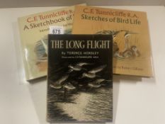 Tunnicliffe related The Long Flight by Terence Horsley, 1947 & A Sketch Book of Birds & Sketches