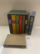 Folio Books including Set of Thomas Hardy (6 books), and Trollope and Wordsworth (8 books in total)