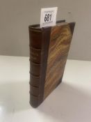 Bewick, Thomas and John Select Fables 1820 - bound in leather with marbled end papers - some foxing