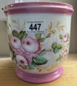 A vintage rose pattern planter