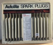 A 1950/60's Autolite spark plugs shop point of sale display unit