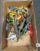A good lot of small dinosaur figures