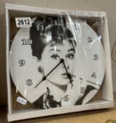 An Audrey Hepburn clock