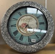 A large decorative wall clock