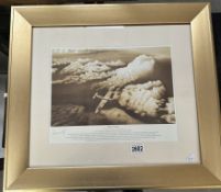 A signed print 'High Flight' of a military aircraft