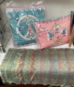 4 Small doorstep rugs & 2 new Peace / Dove cushions