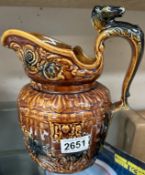 An Arthur Wood treacle glaze horse jug. Height 24.5cm