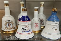 6 Empty Bells whisky bottles by wade