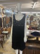 3x Beautiful dresses, 2x style flapper dresses and 1 vintage evening dress Approx size 12-14