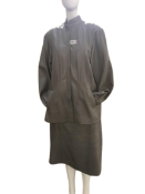 Leather 2 piece Jacket and skirt retro style