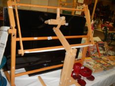 A tapestry/embroidery frame. COLLECT ONLY.