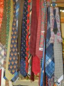 A quantity of men's ties including Christian Dior