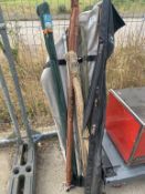 A selection of fishing rods