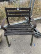 1 Metal framed garden chair