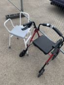 1 Drive walking aid & A perching stool