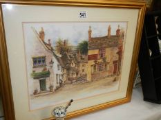 A framed and glazed limited edition print entitled 'Nailsworth, Glos, C1904', signed, 1/250. COLLECT