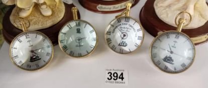 4 good globe paperweight watches