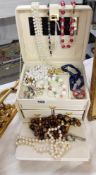 A good quality jewellery box including jewellery