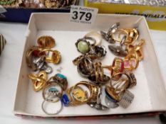 A collection of costume rings