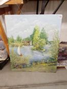 A good old oil painting on board