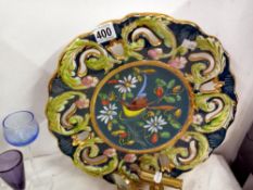 A large display Belgium embossed plate