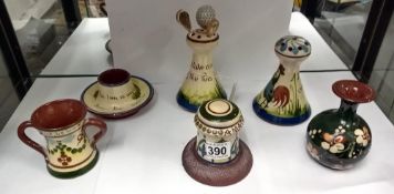 A good selection of Torquay ware