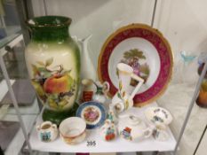 A complete shelf of china