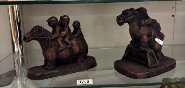 2 Horse & Riders figures by the Richmond company