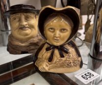 A Tony Weller character jug & Little Nell character jug