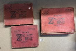 3 Boxed Tucks Zag-Zaw picture puzzles (Completeness unknown)