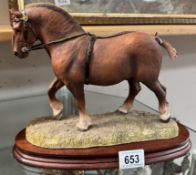 A Border Fine Arts figure of a horse limited edition 777/850 by Anne Wall