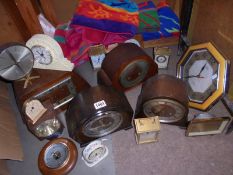 A large quantity of assorted mantel clocks, COLLECT ONLY.