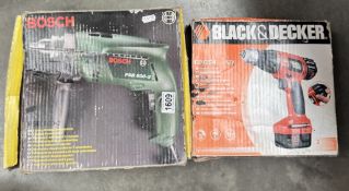 Black & Decker & Bosch drills
