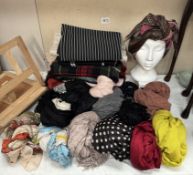 A quantity of scarves etc