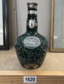 A Spode Chivas Brothers Royal Salute scotch whiskey empty bottles