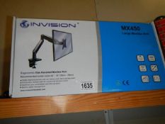 A boxed Gas assisted monitor arm.