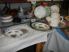 A shelf of miscellaneous items.