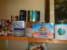 A mixed lot of collector's tins.