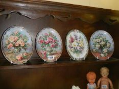 A set of oval Royal Worcester limited edition rose decorated plates for The Lung Foundation.