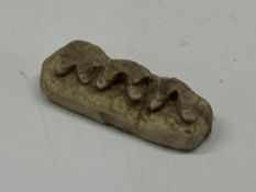 A neolithic bone harpoon