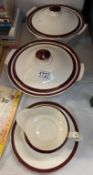 2 lidded Alfred Meakin tureens & gravy jug etc.