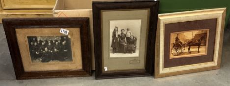 An Edwardian group photo of a police force, a family portrait & 1 other