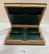 A Vintage Harrods empty bridge card game box in the shape of a book