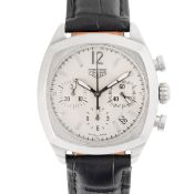 A GENTLEMAN'S SIZE STAINLESS STEEL HEUER CLASSIC MONZA CHRONOGRAPH WRIST WATCH  CIRCA 2000s, REF.