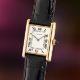 A GENTLEMAN'S SIZE 18K SOLID GOLD CARTIER PARIS TANK LOUIS EXTRA PLATE WRIST WATCH CIRCA 1970s, REF. - Image 1 of 7