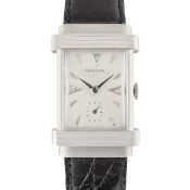 A GENTLEMAN'S SIZE 14K WHITE GOLD HAMILTON 