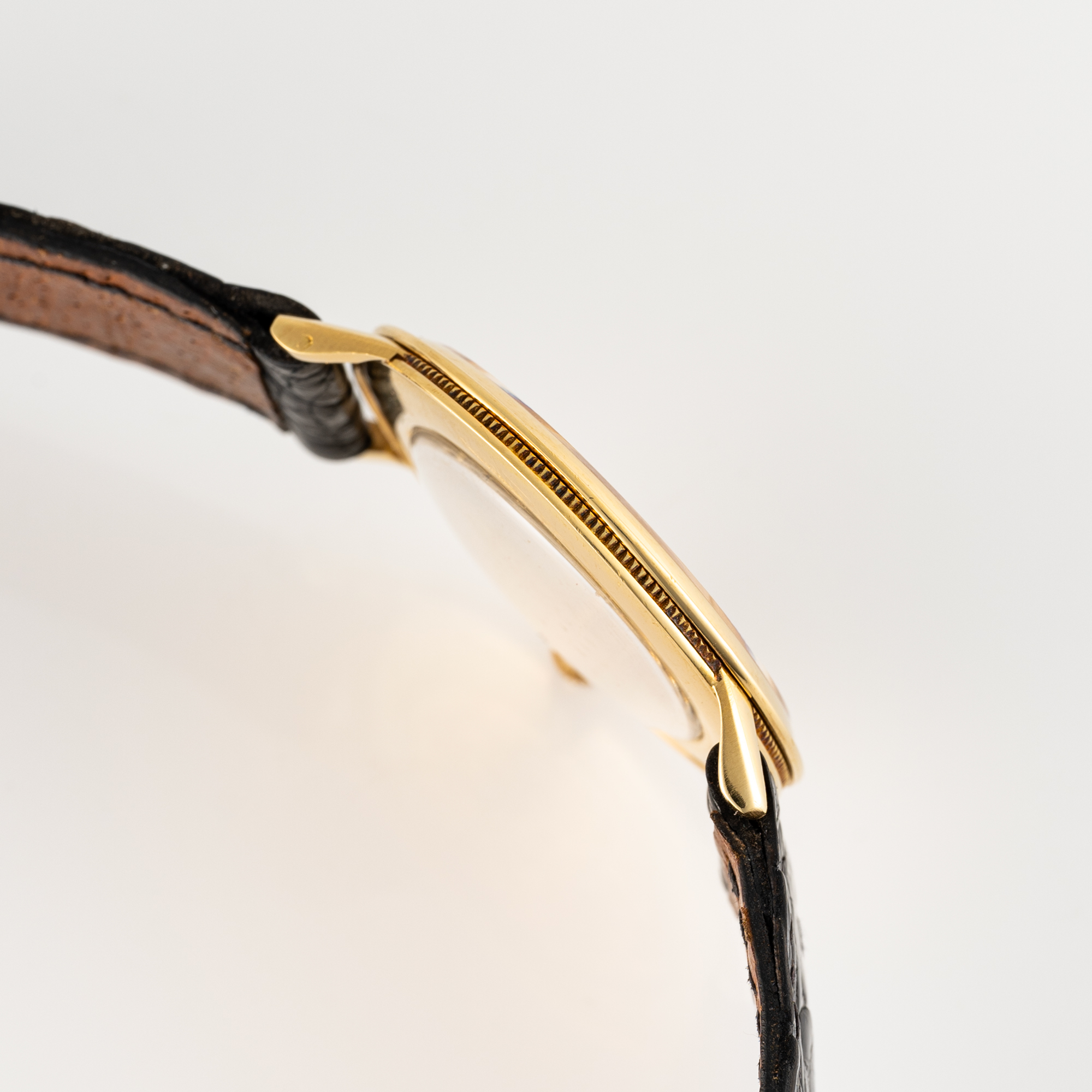 A VERY RARE GENTLEMAN'S SIZE 18K SOLID GOLD BREGUET CLASSIQUE EXTRA PLAT SKELETONISED WRIST WATCH - Image 6 of 9