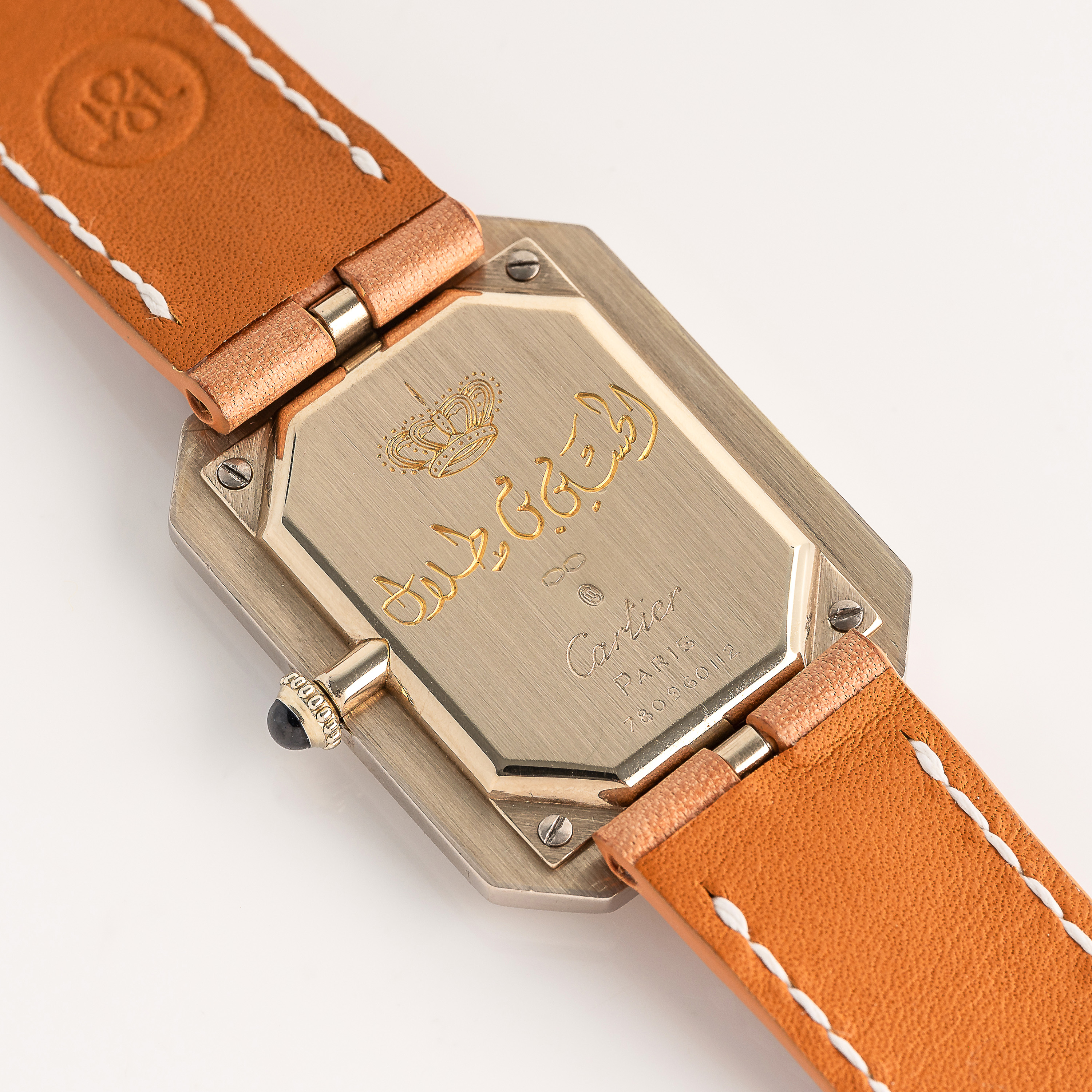 A VERY RARE GENTLEMAN'S SIZE 18K WHITE GOLD CARTIER PARIS CRISTALLOR WRIST WATCH CIRCA 1970s, REF. - Image 2 of 11